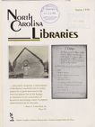 North Carolina Libraries, Vol. 56,  no. 1